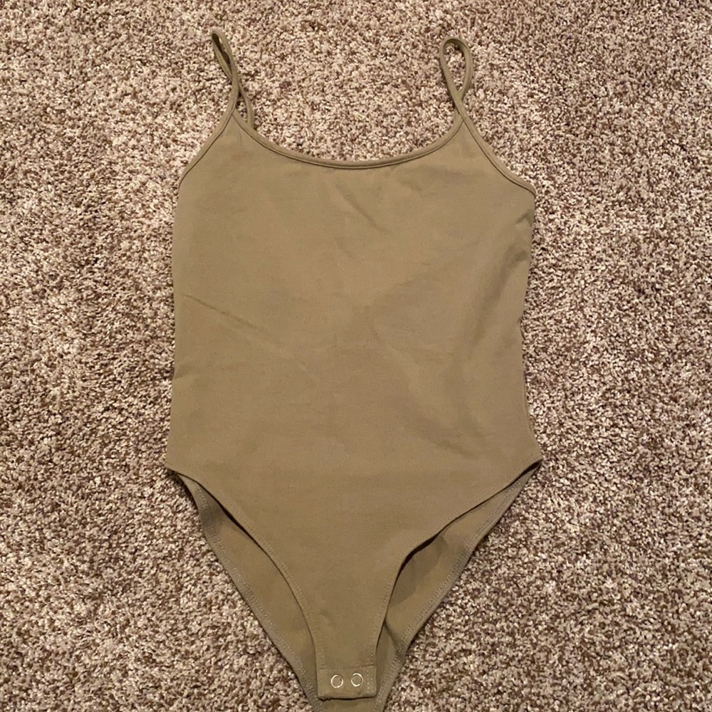 Army green bodysuit